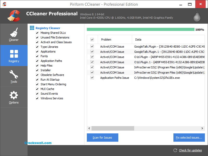 Скачать имя и ключ для ccleaner