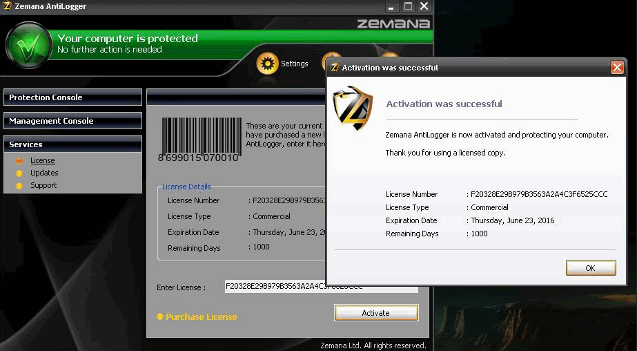 Zemana AntiLogger Keygen