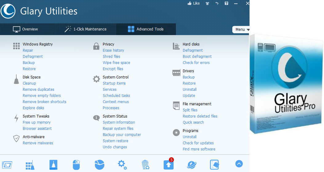 downloading Glary Utilities Pro 5.207.0.236