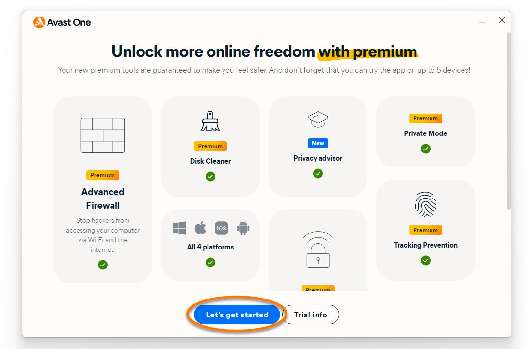 Download gratuito di Avast One