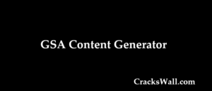 GSA Content Generator Crack